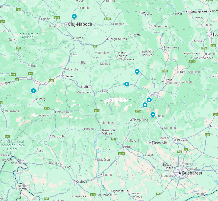 Transilvania Castle map